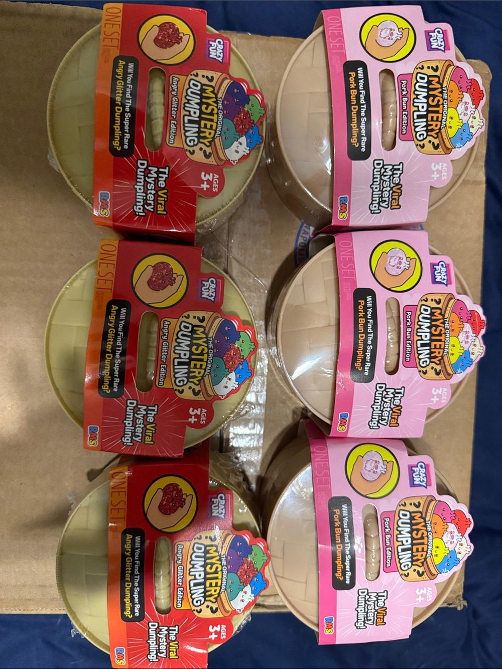 RMS Mystery Dumpling Sealed Surprise Toy Set - angry and pork edition lot of 6